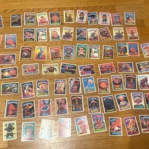 Garbage Pail Kids Collectible Trading Sticker Cards From 1980s  - Lot of 75